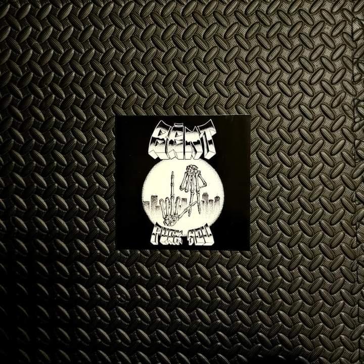 "Fuck You" BĒNT 8"x8" Cover Art  Poster Sticker