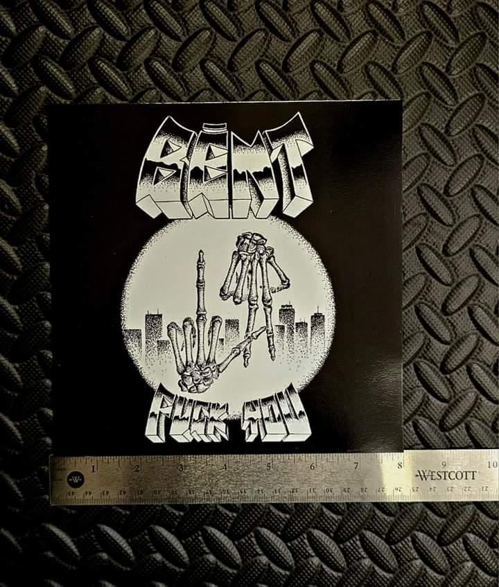 "Fuck You" BĒNT 8"x8" Cover Art  Poster Sticker